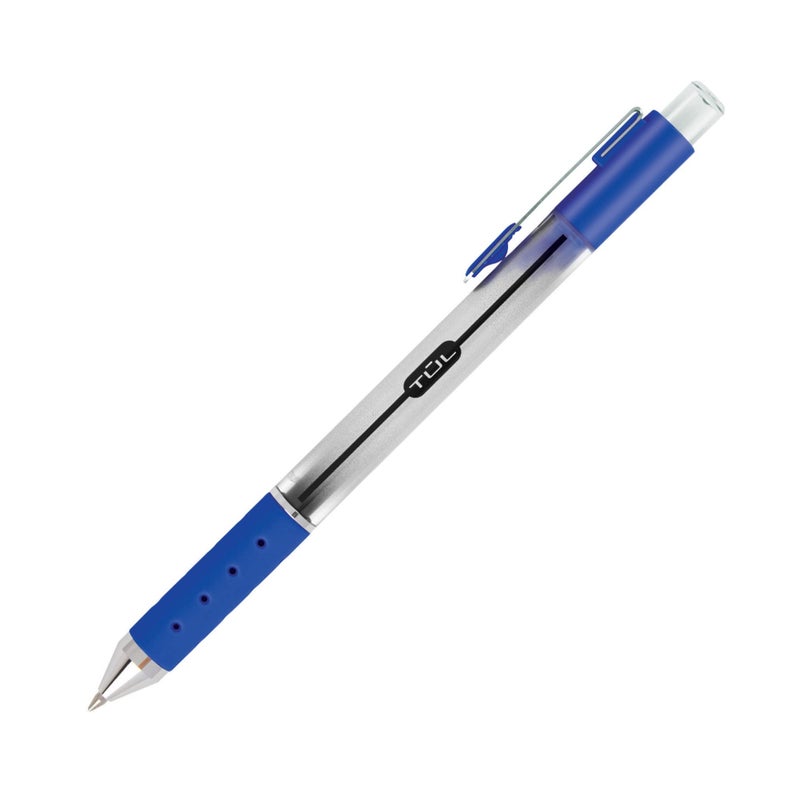 TUL Retractable Gel Pens, Bullet Point, 0.7 mm, Gray Barrel, Assorted Bright Ink Colors, Pack Of 8 - Image 2